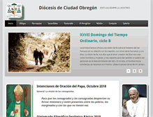 Tablet Screenshot of diocesisdeciudadobregon.org